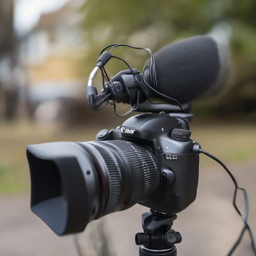 External microphone for camera