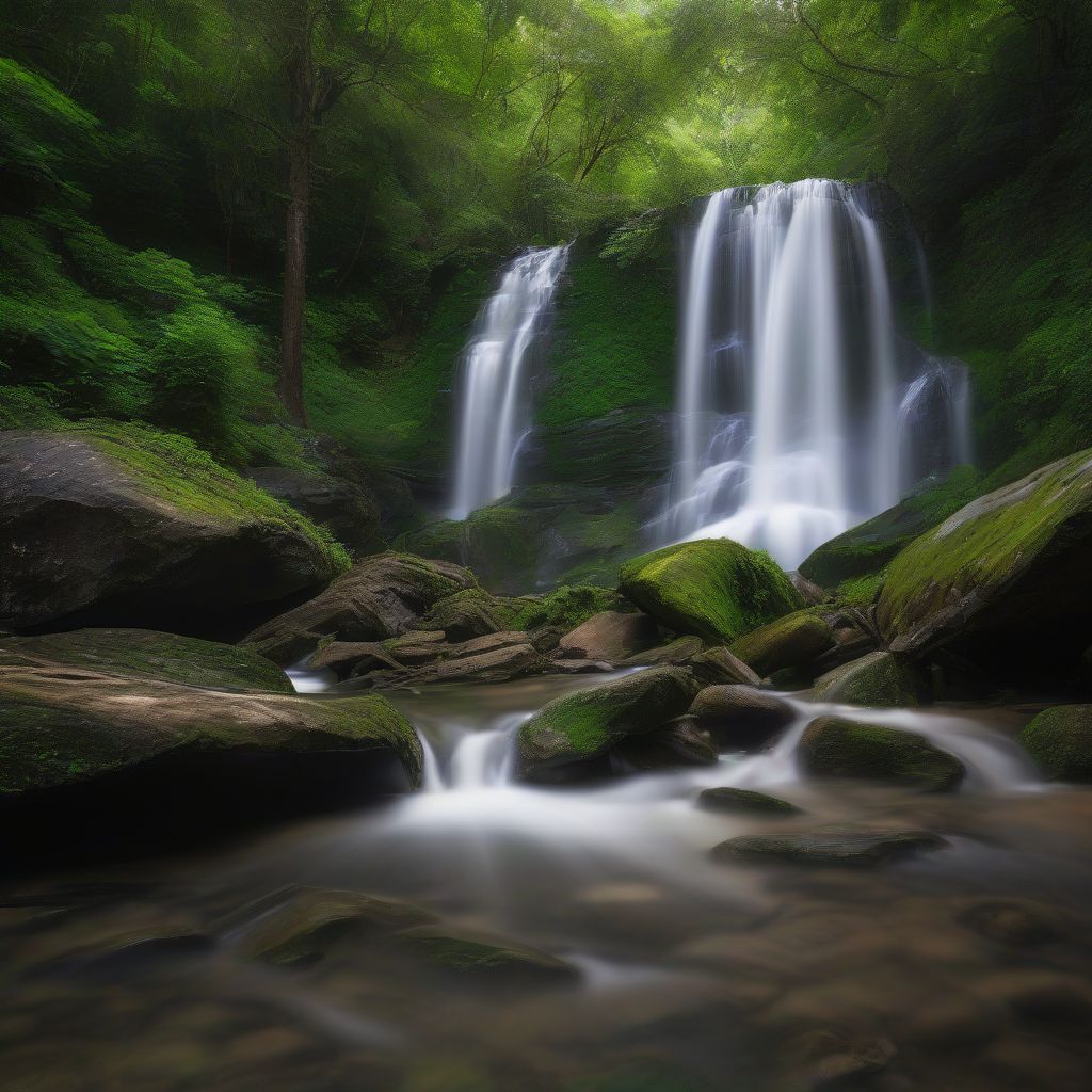 Silky Waterfall Long Exposure Photography